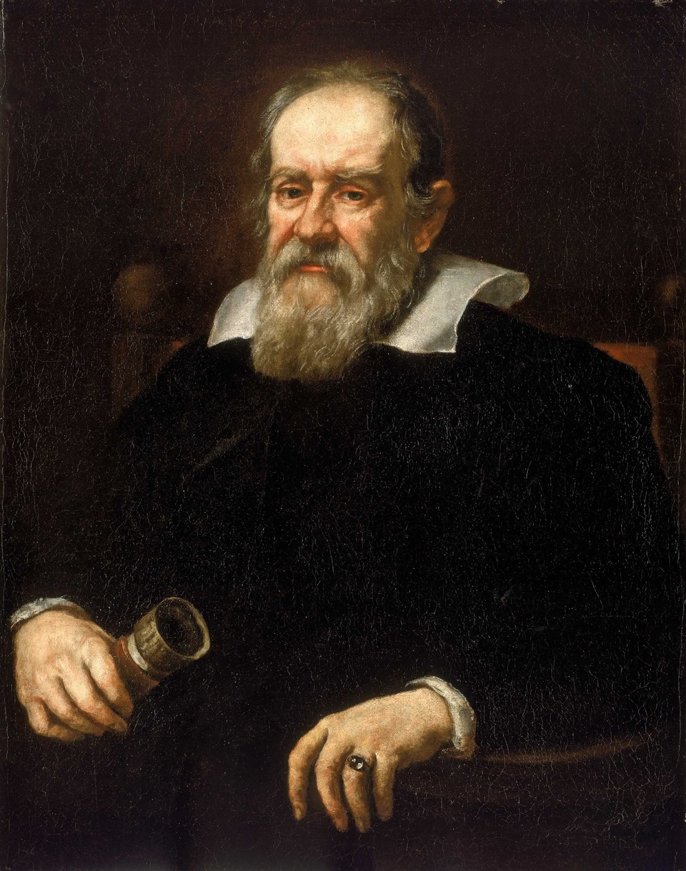 Retrato de Galileu Galilei pintado por Justus Sustermans em 1636